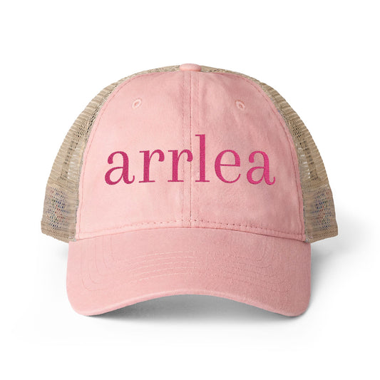 Embroidered arrlea Signature Hat (Hot Pink)