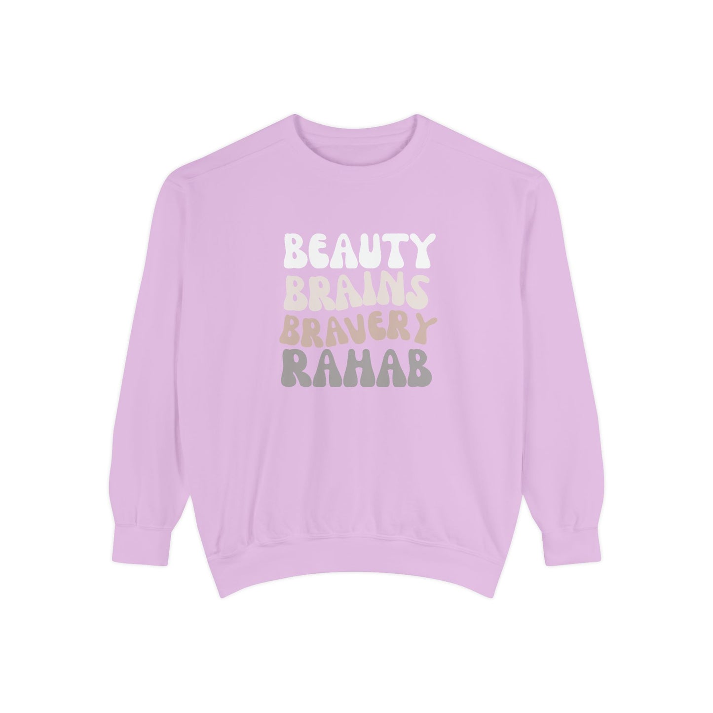 Rahab: Beauty. Brains. Bravery. Crewneck Sweatshirt