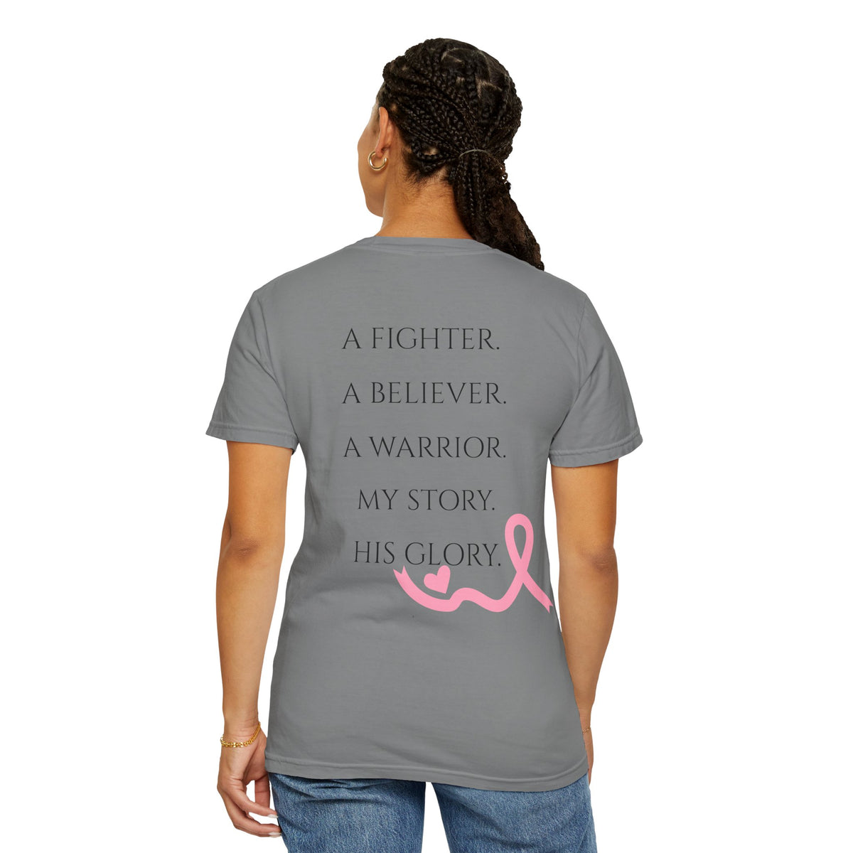 Stronger Than the Storm Tee - Breast Cancer Awareness