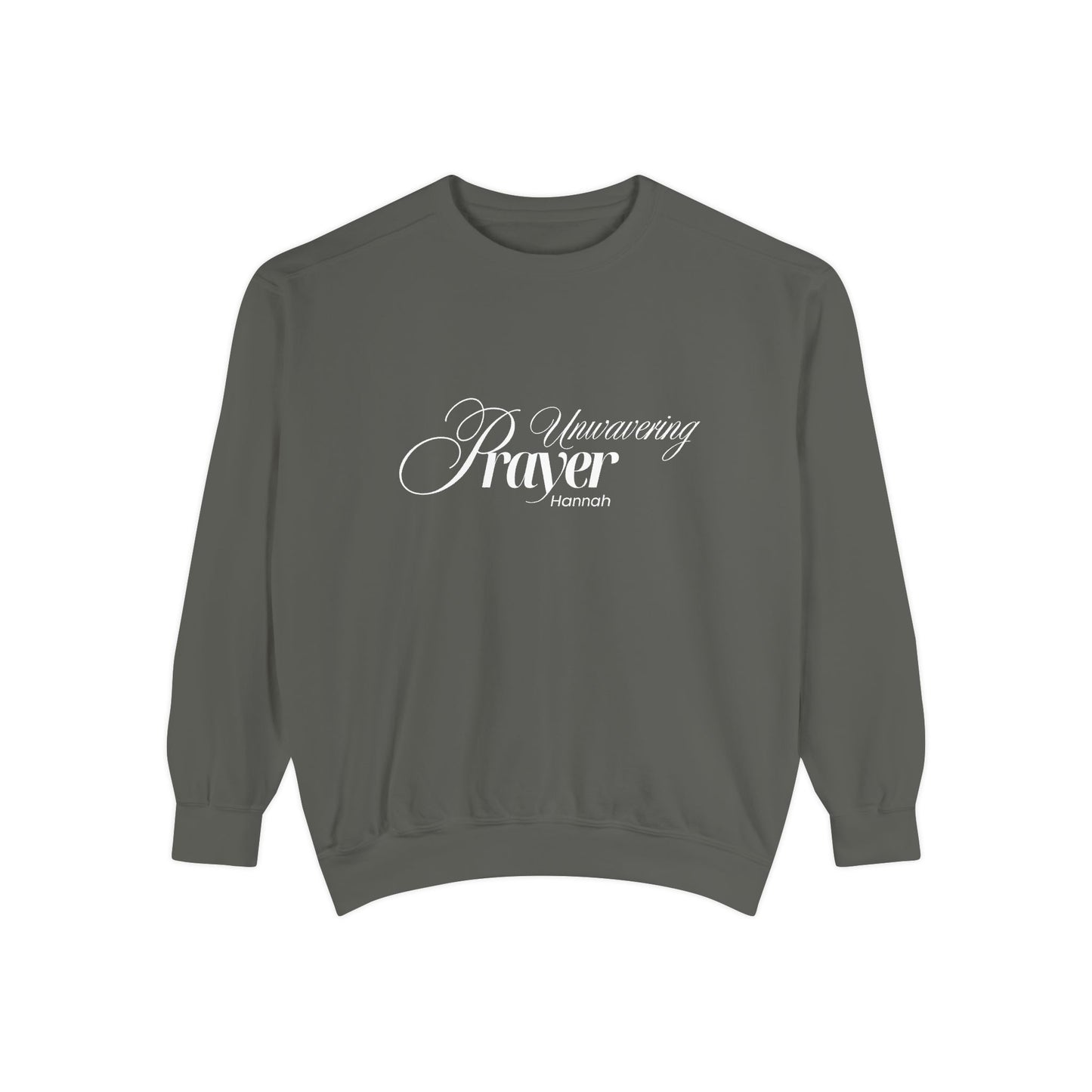 Hannah: Unwavering Prayer Crewneck Sweatshirt