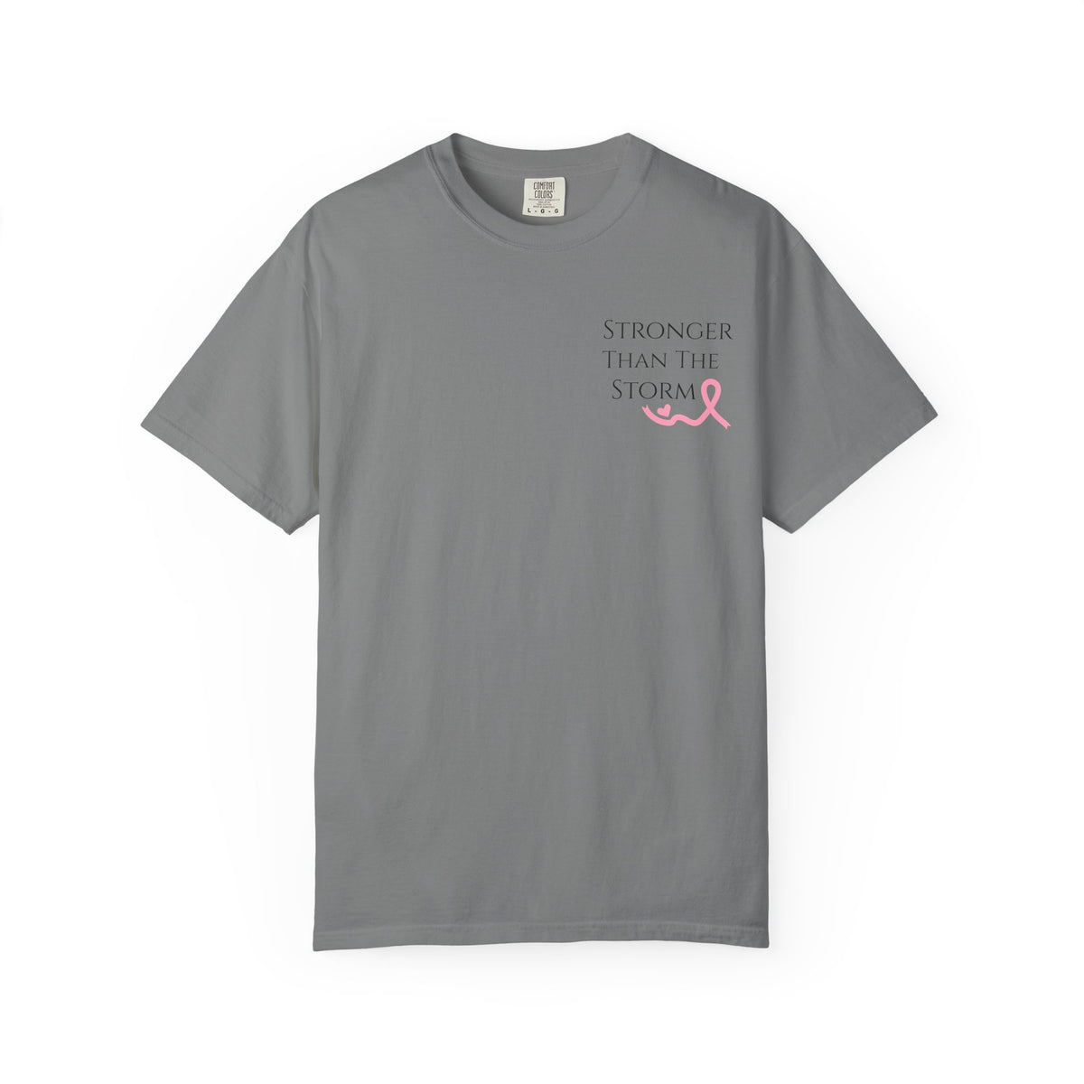Stronger Than the Storm Tee - Breast Cancer Awareness