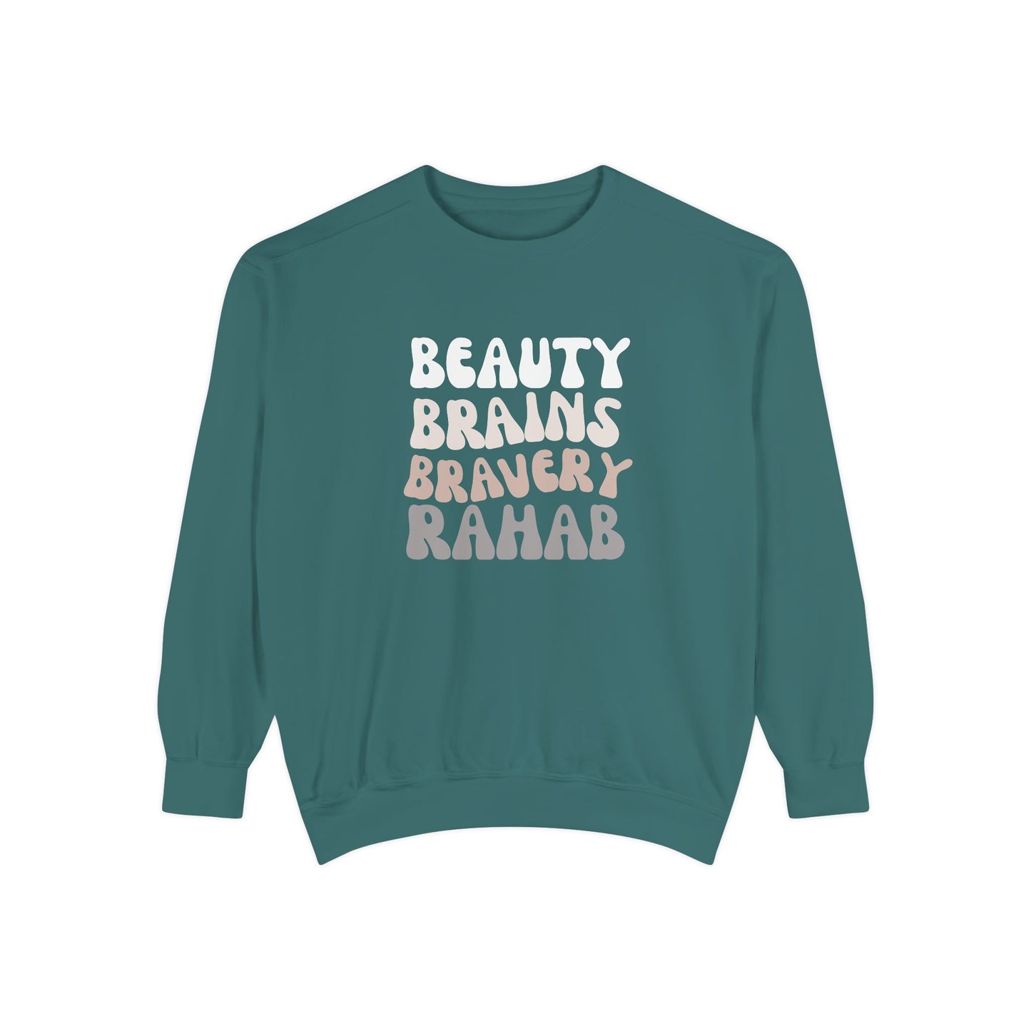 Rahab: Beauty. Brains. Bravery. Crewneck Sweatshirt