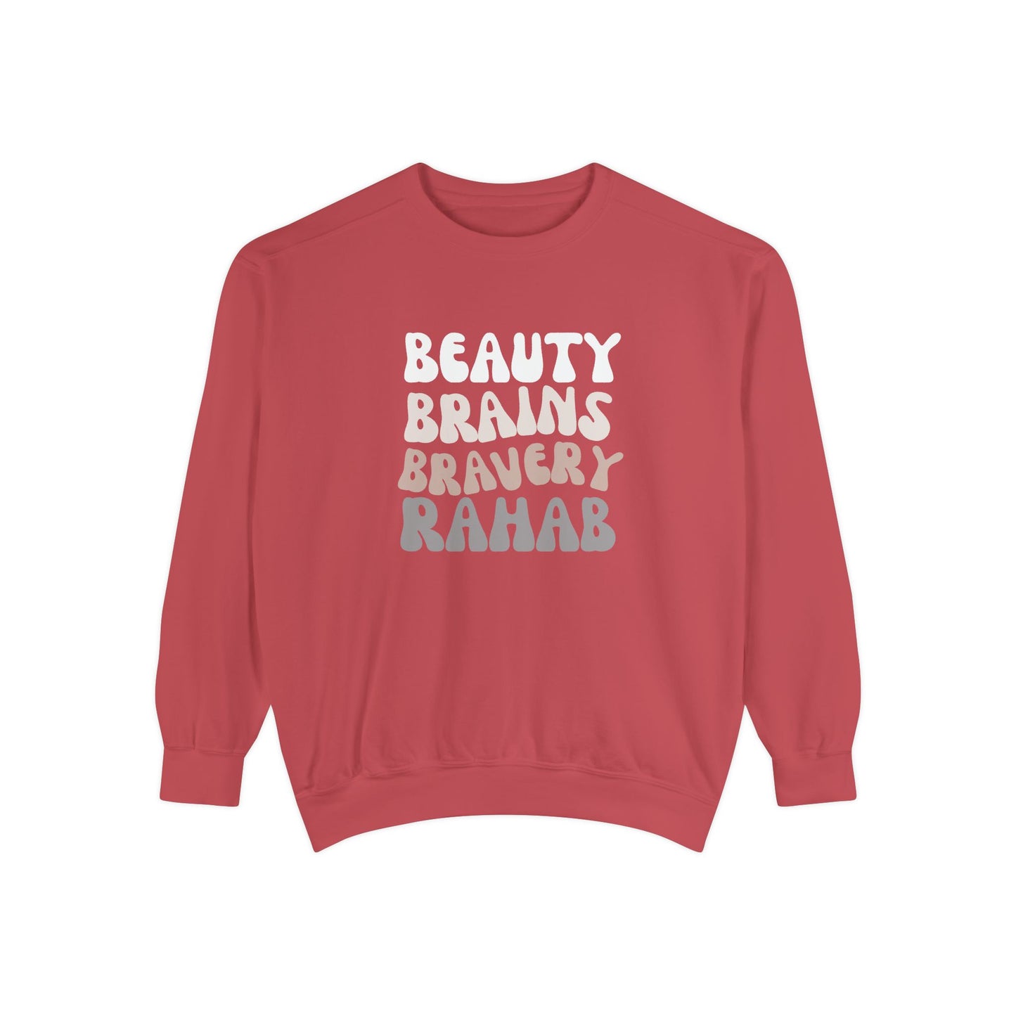 Rahab: Beauty. Brains. Bravery. Crewneck Sweatshirt