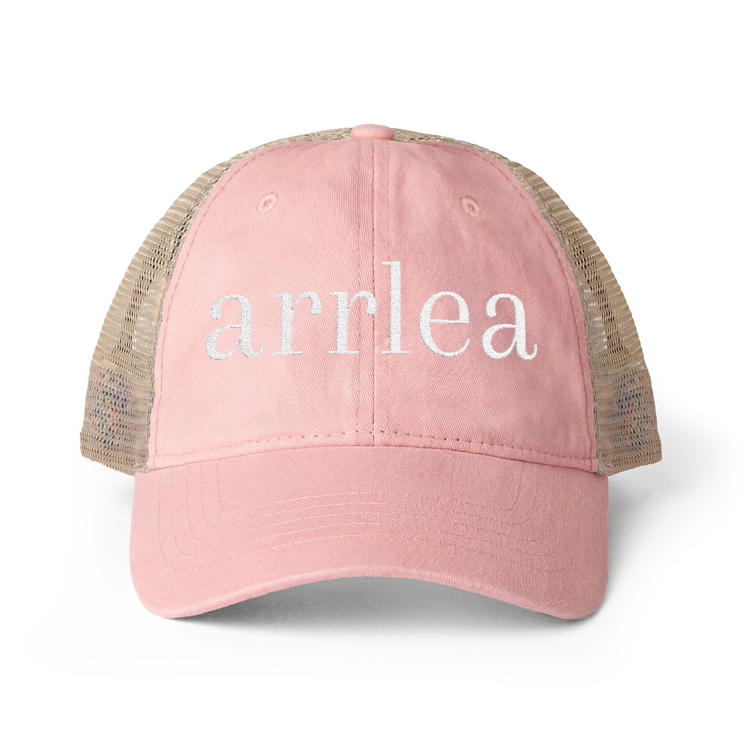 Embroidered arrlea Signature Hat (Cream)