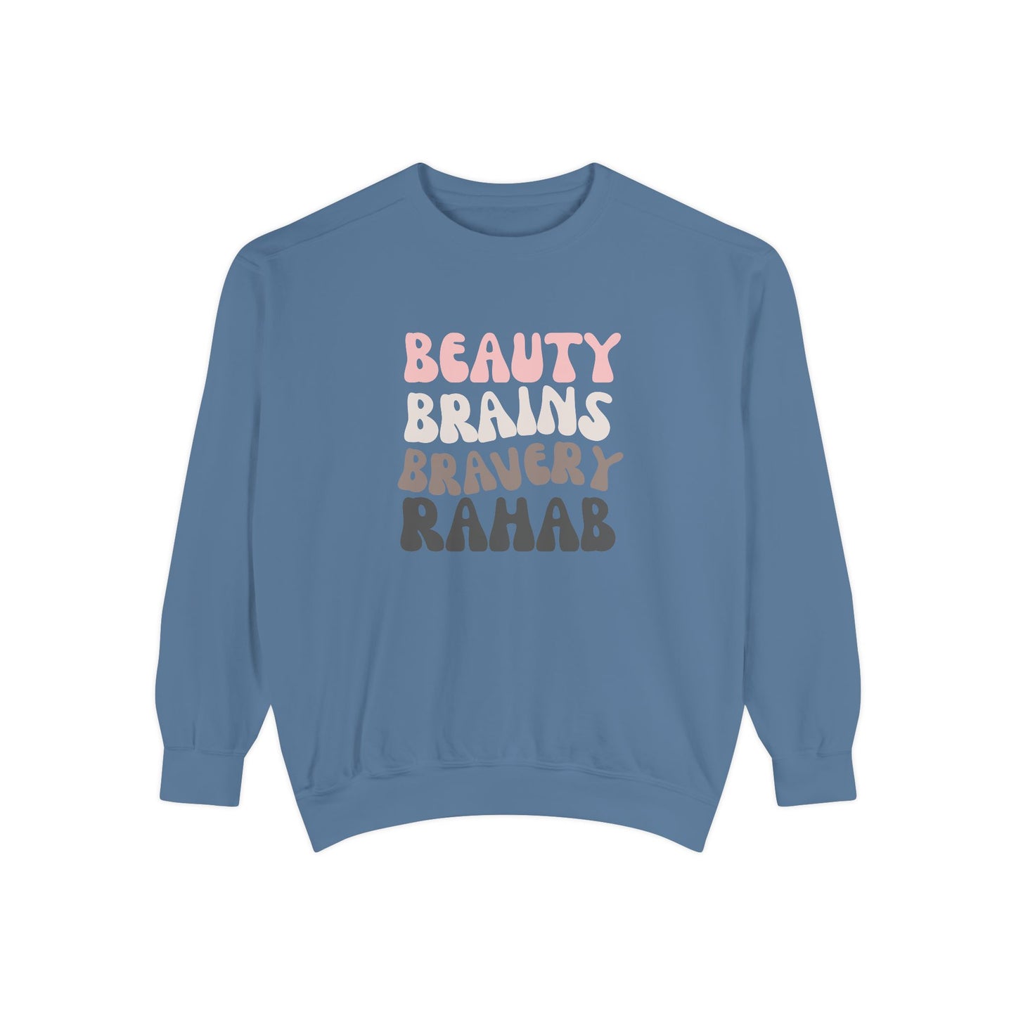Rahab: Beauty. Brains. Bravery. Crewneck Sweatshirt