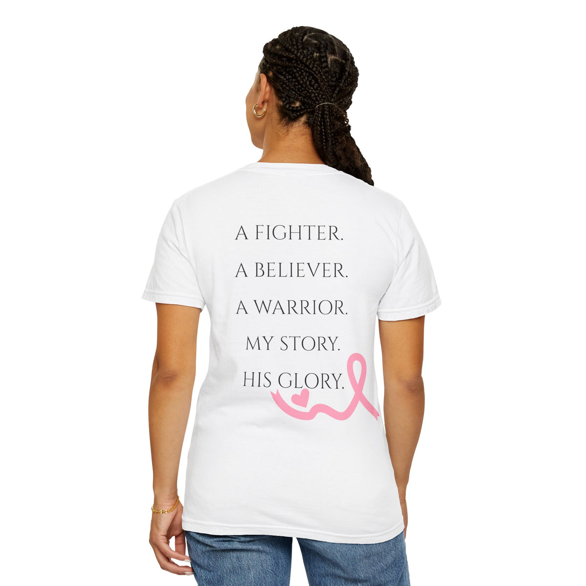 Stronger Than the Storm Tee - Breast Cancer Awareness