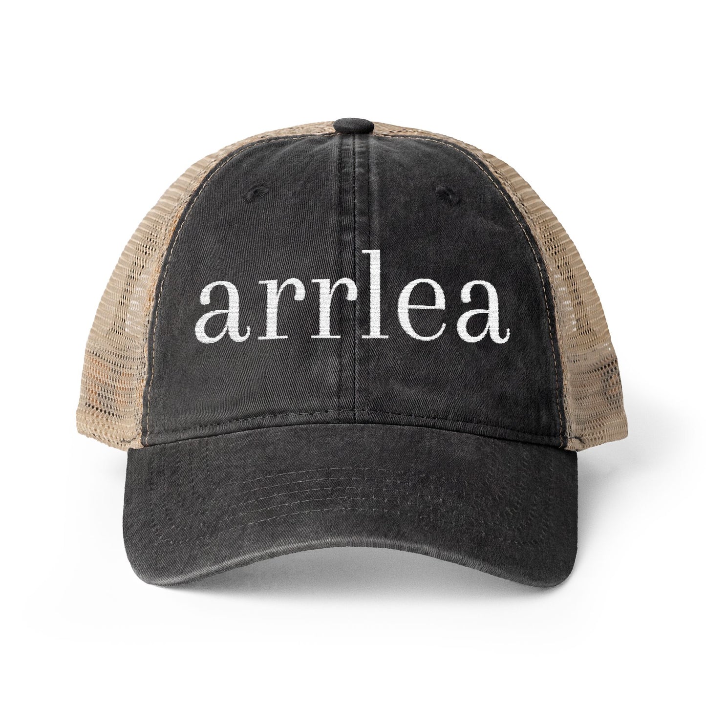 Embroidered arrlea Signature Hat (Cream)