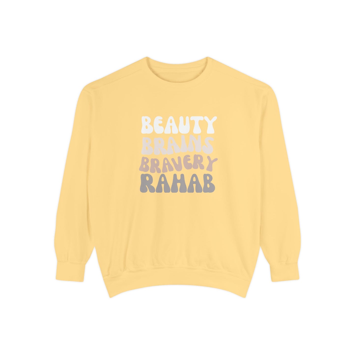 Rahab: Beauty. Brains. Bravery. Crewneck Sweatshirt