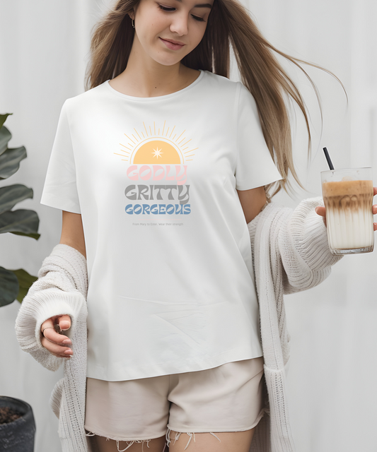 Godly. Gritty. Gorgeous. From Mary to Esther - Wear Their Strength.