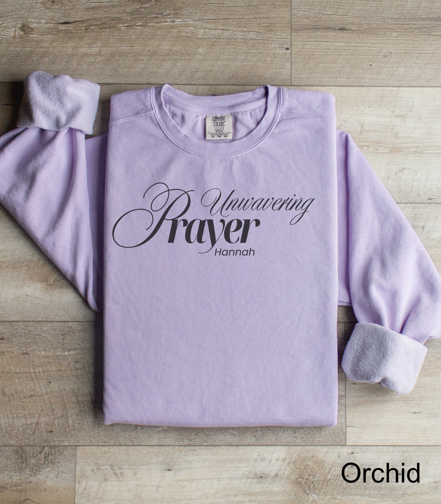 Hannah: Unwavering Prayer Crewneck Sweatshirt
