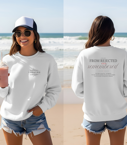 Leah: From Rejected to Remembered. Crewneck Sweatshirt