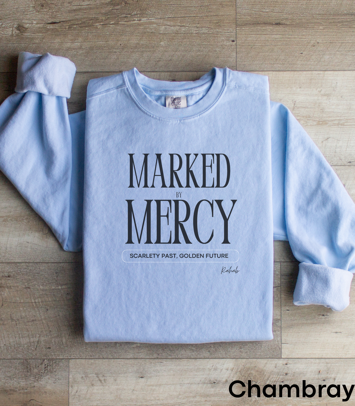 Rahab: Marked by Mercy – Scarlet Past, Golden Future Crewneck Sweatshirt