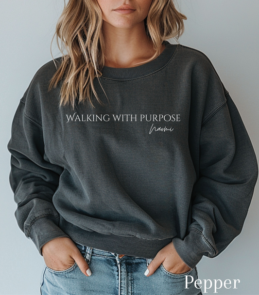 Naomi: Walking With Purpose Crewneck Sweatshirt
