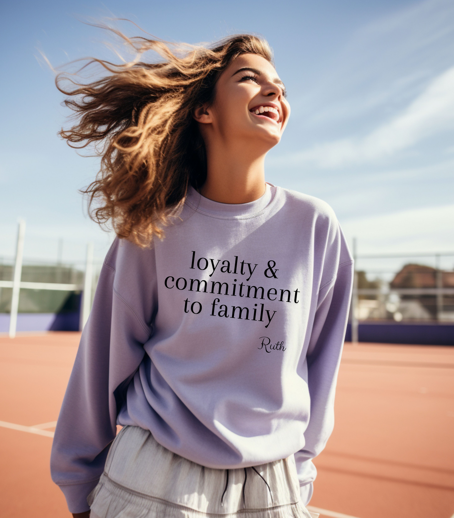 Ruth: Loyalty & Commitment to Family Crewneck Sweatshirt