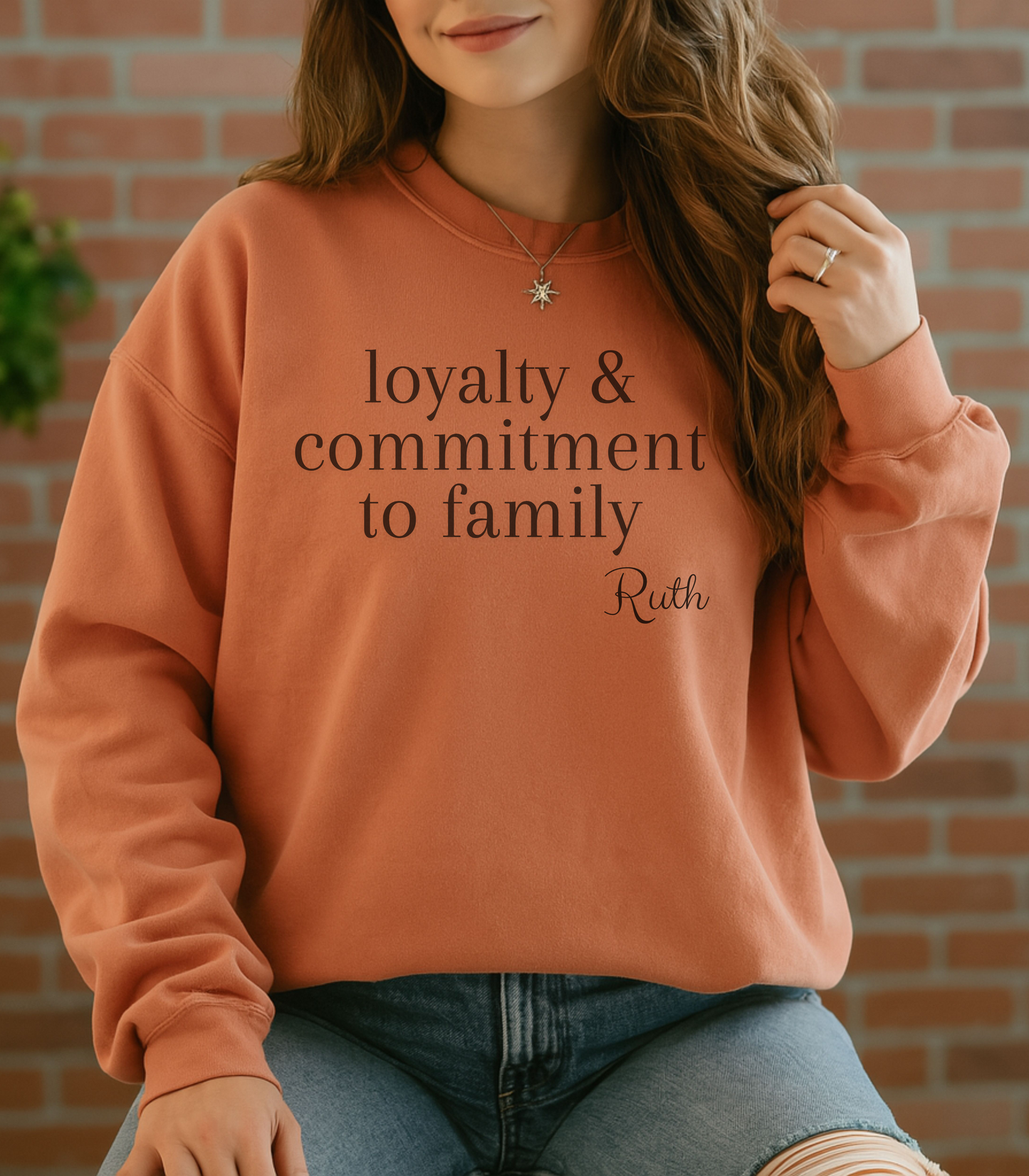 Ruth: Loyalty & Commitment to Family Crewneck Sweatshirt