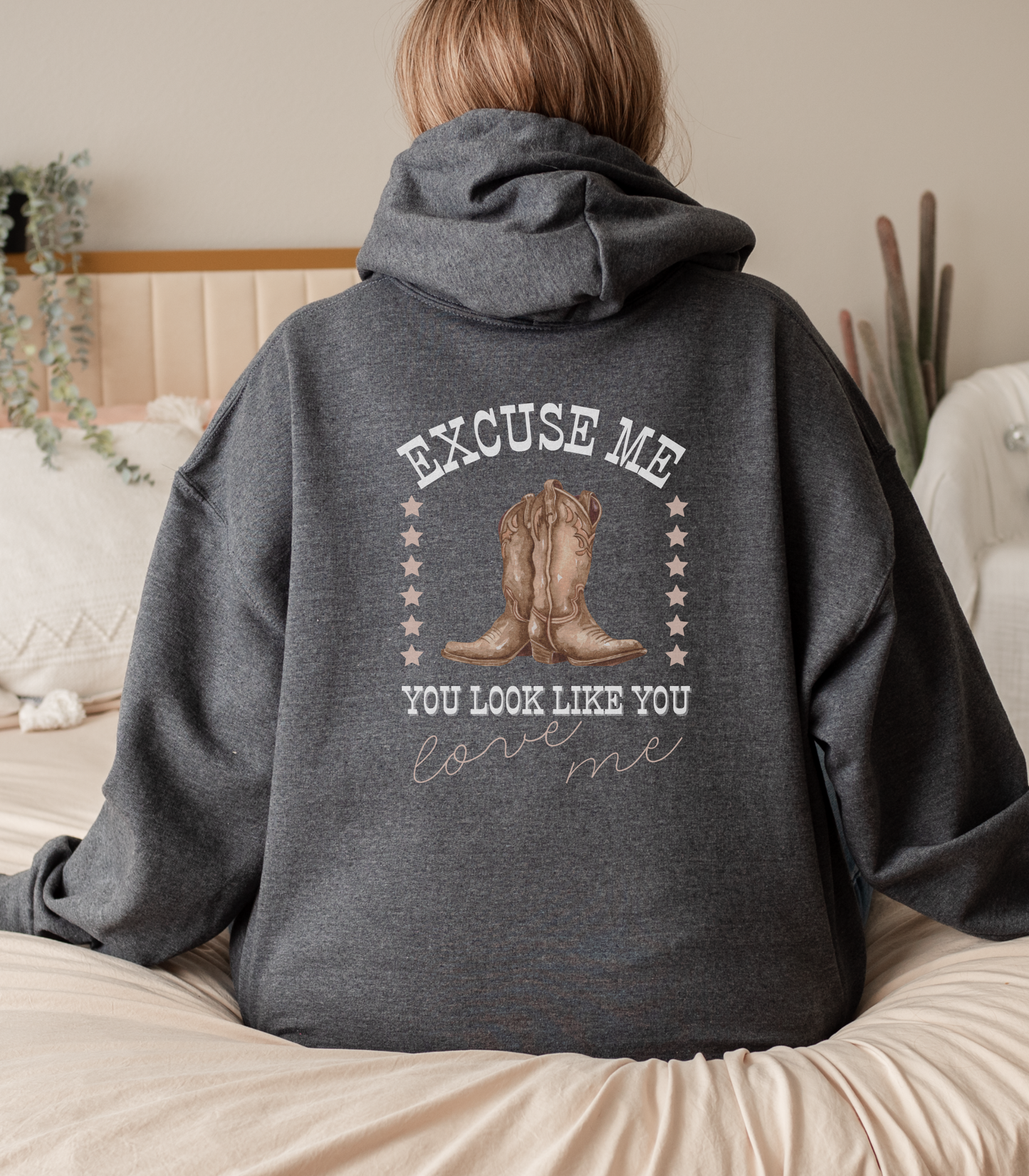 Excuse Me Cowboy Fleece Hoodie