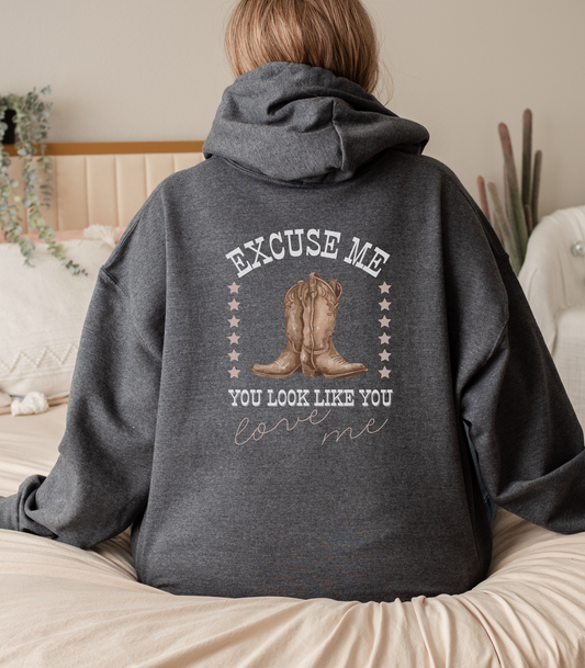 Excuse Me Cowboy Fleece Hoodie