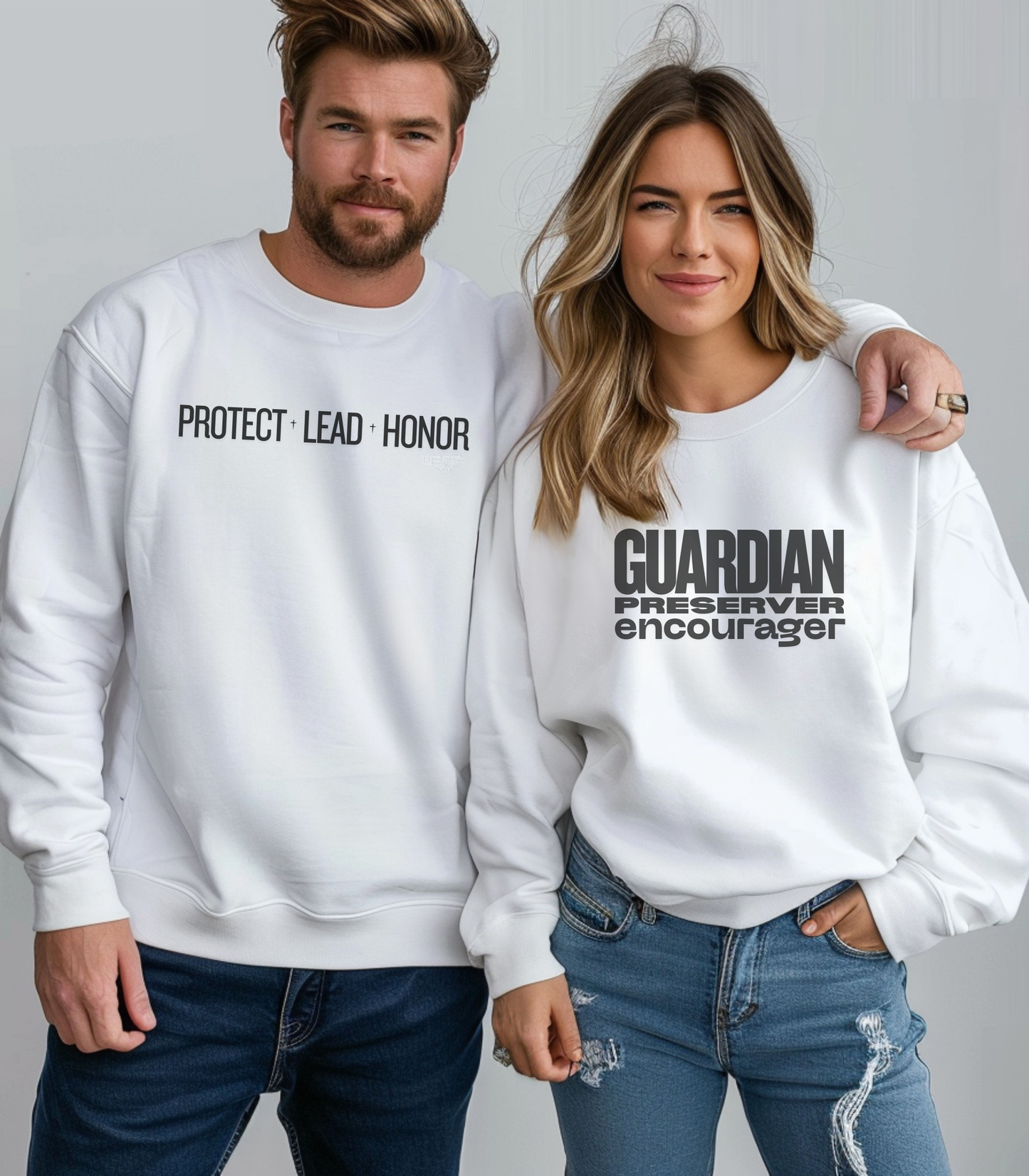 Guardian. Preserver. Encourager. Crewneck Sweatshirt