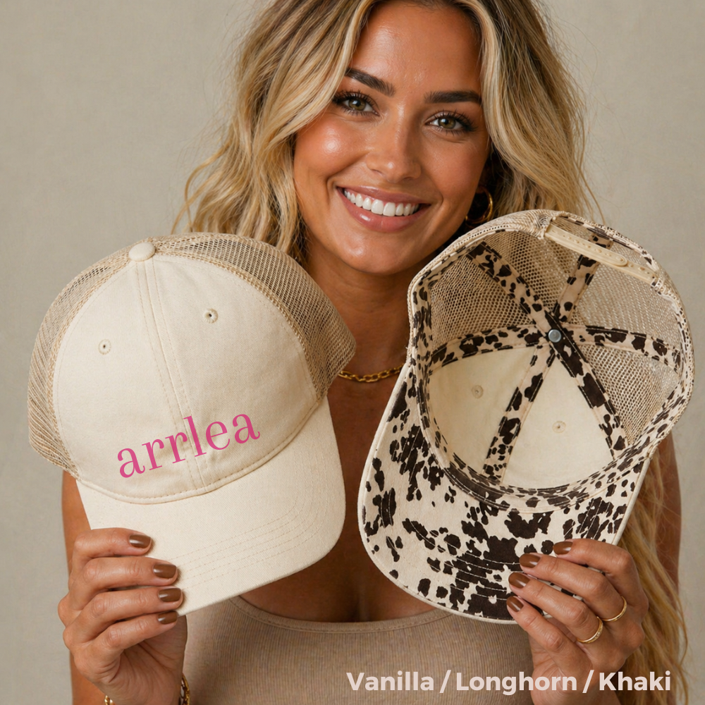 Embroidered arrlea Signature Hat (Hot Pink)