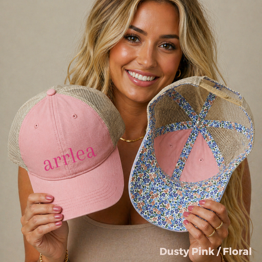 Embroidered arrlea Signature Hat (Hot Pink)