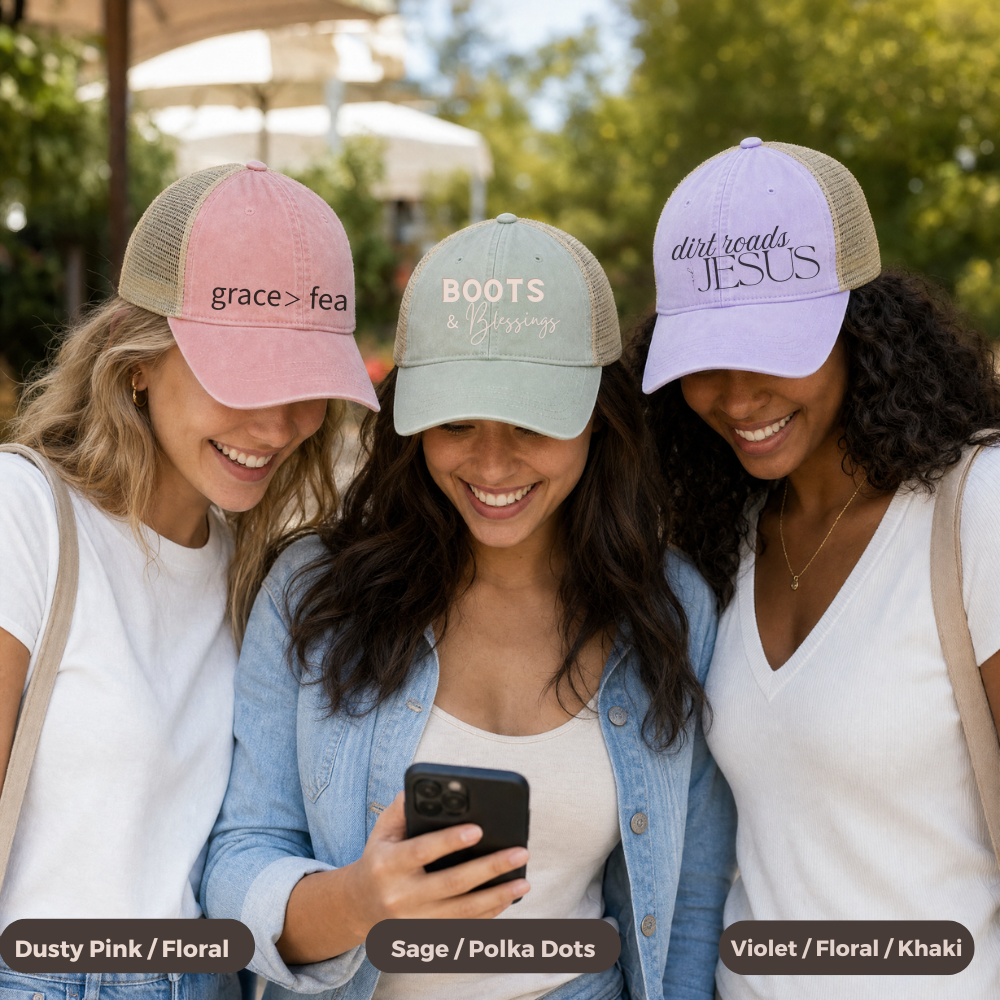 Embroidered Grace is greater than Fear Hat (black)