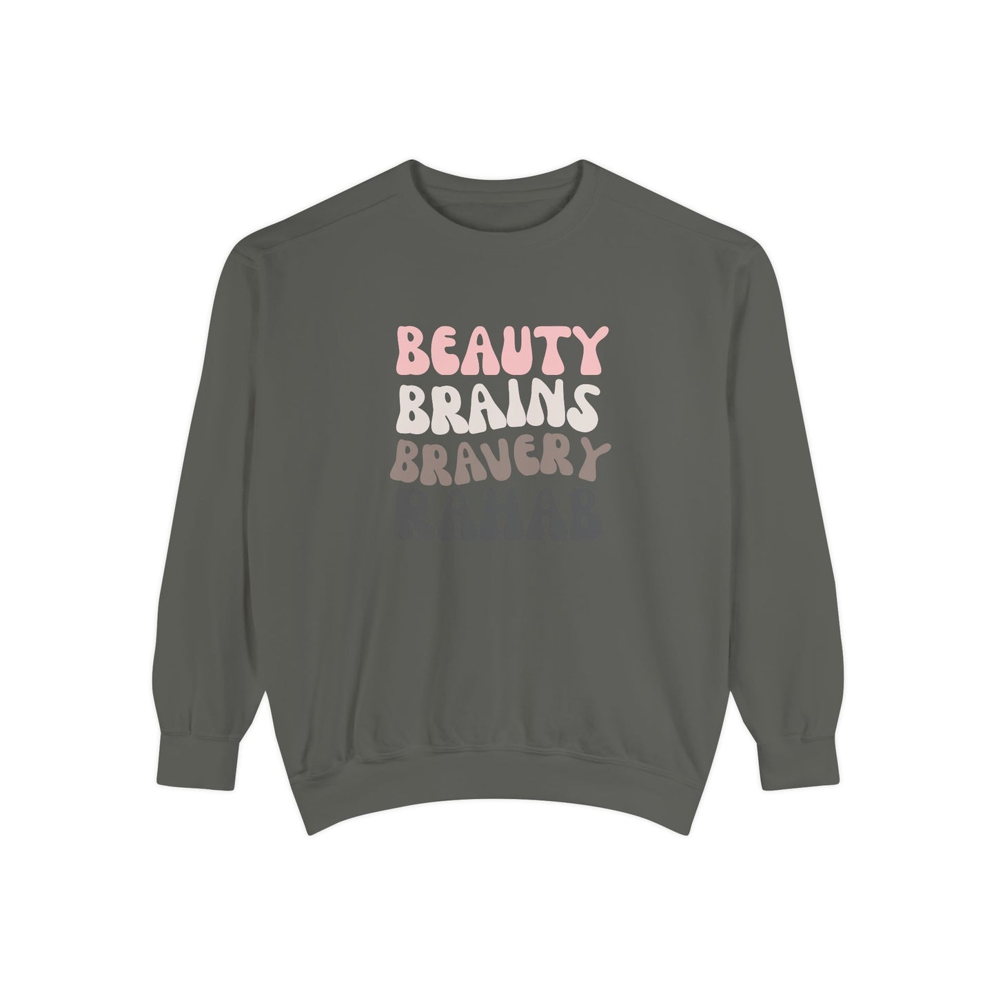 Rahab: Beauty. Brains. Bravery. Crewneck Sweatshirt