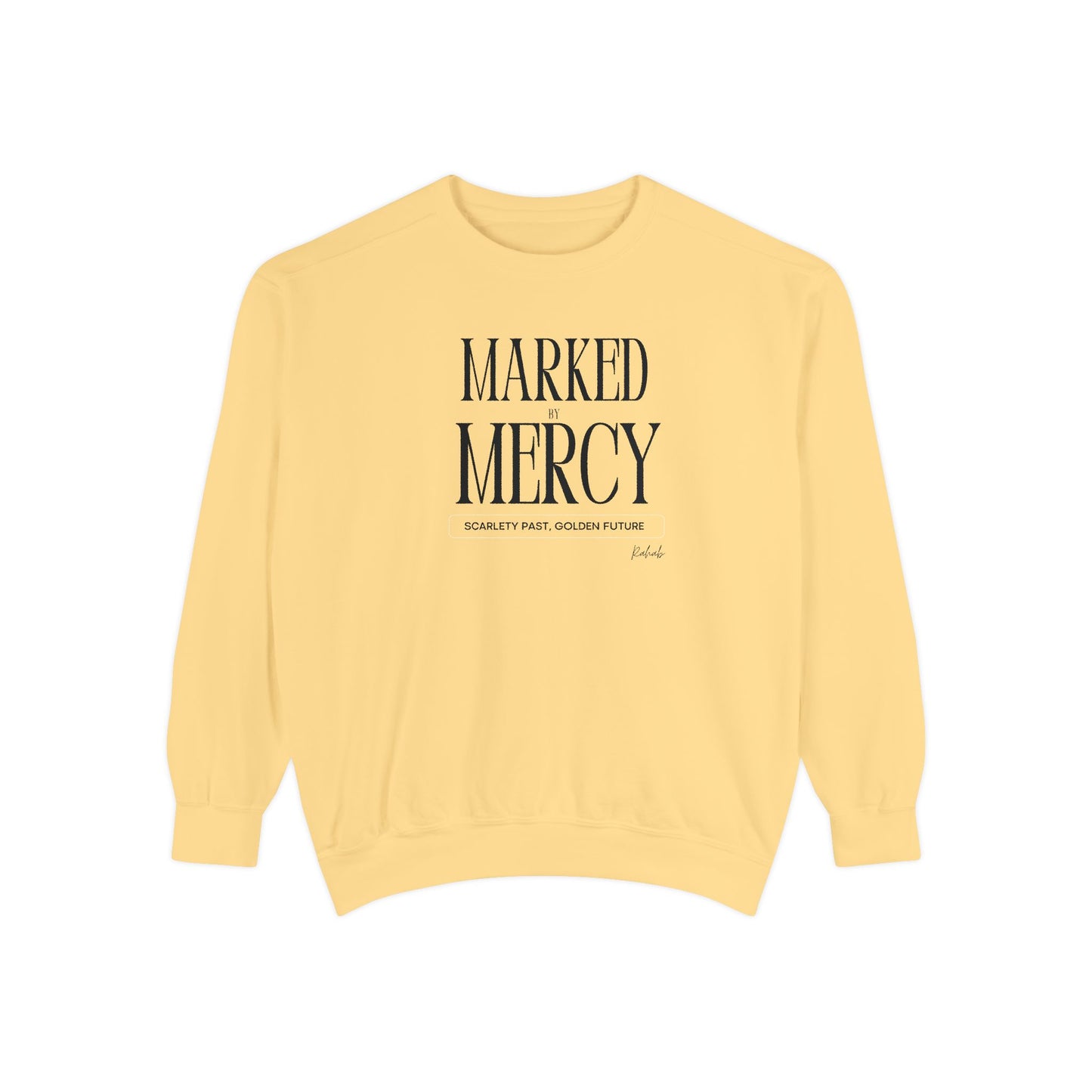 Rahab: Marked by Mercy – Scarlet Past, Golden Future Crewneck Sweatshirt