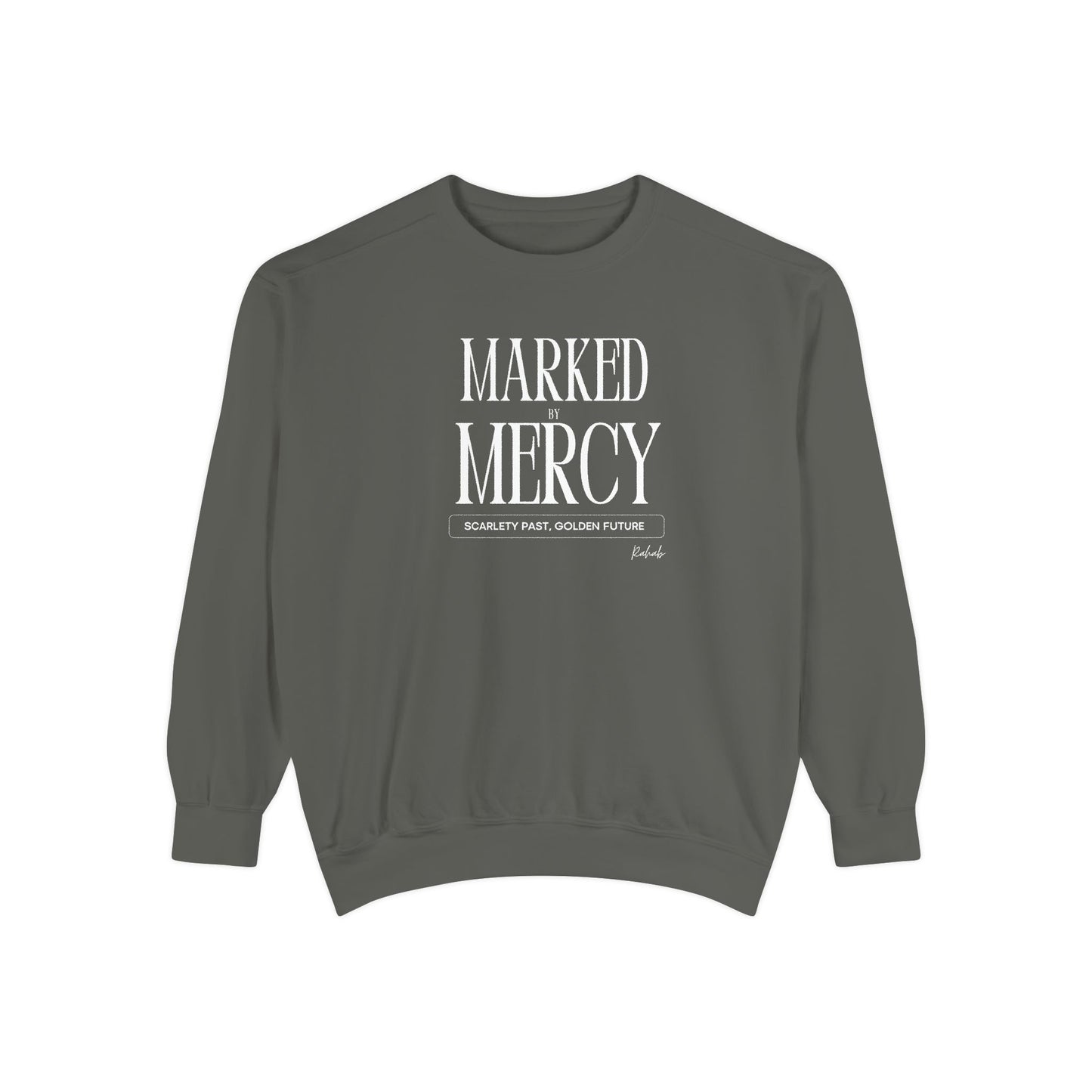 Rahab: Marked by Mercy – Scarlet Past, Golden Future Crewneck Sweatshirt