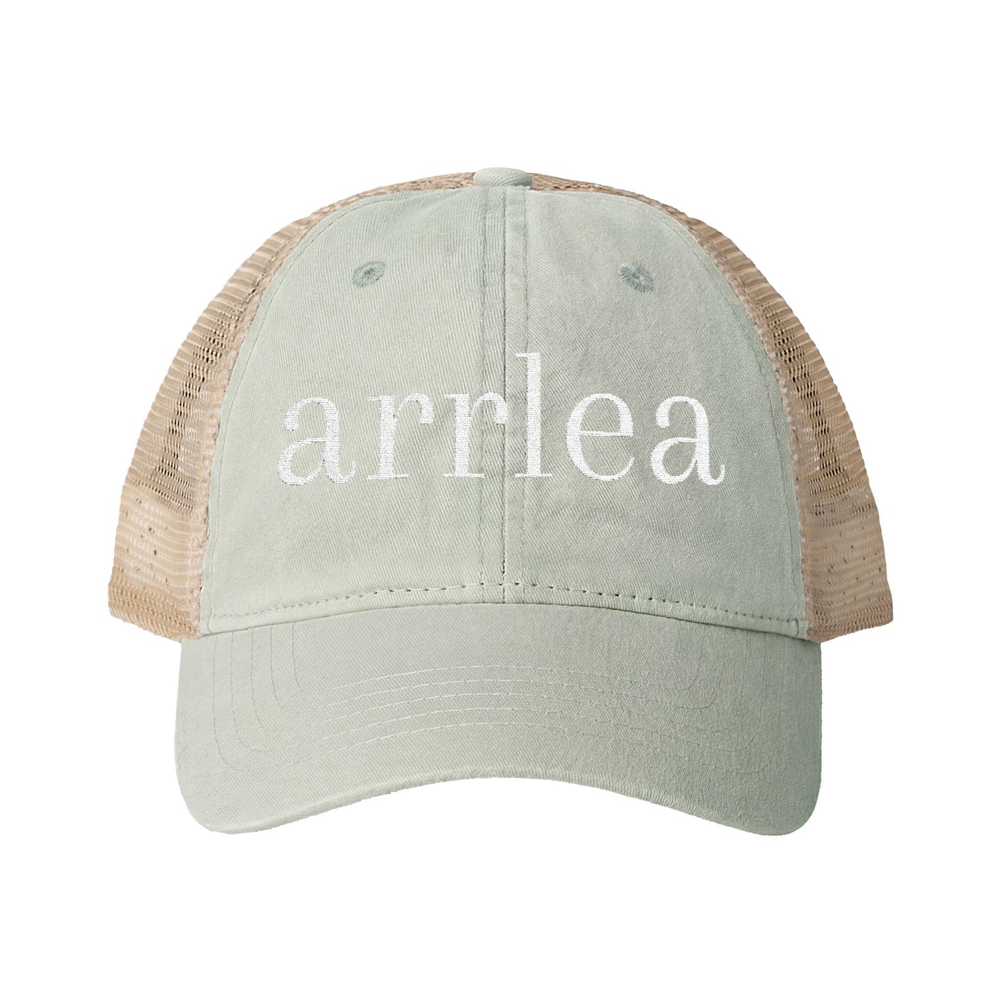 Embroidered arrlea Signature Hat (Cream)